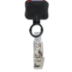 Reflective Lanyard - 3/4 inch - 32 inches - Snap with Metal Bulldog Clip