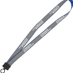 Reflective Lanyard - 3/4 inch - 32 inches - Plastic O-Ring