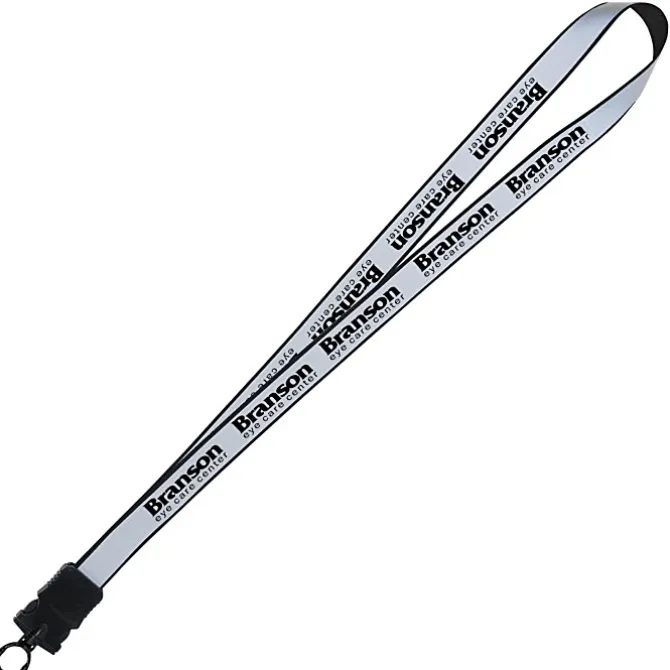 Reflective Lanyard - 3/4 inch - 32 inches - Snap Buckle Release