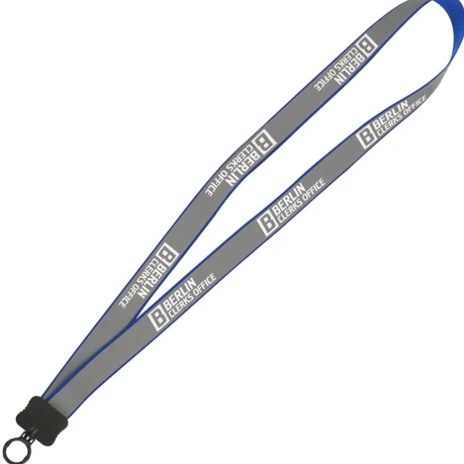 Reflective Lanyard - 3/4 inch - 34 inches - Plastic O-Ring