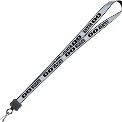Reflective Lanyard - 3/4 inch - 34 inches - Metal Swivel Snap Hook