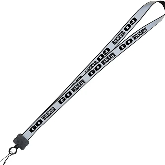 Reflective Lanyard - 3/4 inch - 34 inches - Metal Swivel Snap Hook