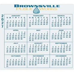 Removable Laptop Calendar - 3-1/4 inches x 3-3/4 inches - Full Color