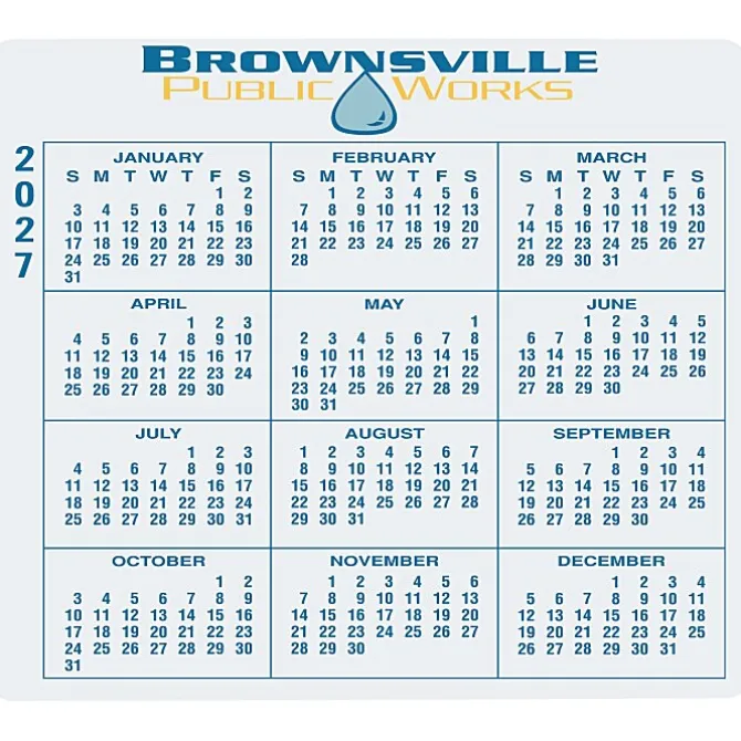 Removable Laptop Calendar - 3-1/4 inches x 3-3/4 inches - Full Color