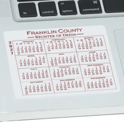 Removable Laptop Calendar - 3 1/4 inches x 3 3/4 inches