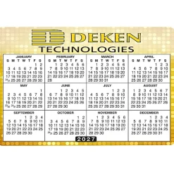 Removable Laptop Calendar - 2-3/4 inches x 4-1/8 inches - Full Color