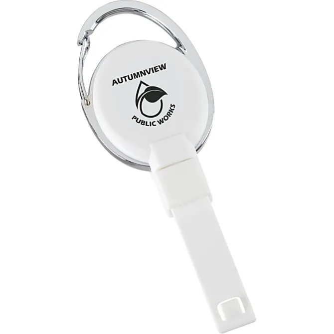 Replay Carabiner Retractable Badge Holder with Slip Clip - Opaque
