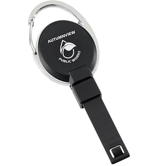 Replay Carabiner Retractable Badge Holder with Slip Clip - Opaque