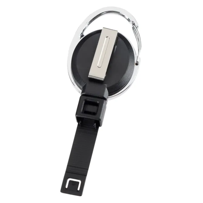 Replay Carabiner Retractable Badge Holder with Slip Clip - Opaque - Full Color