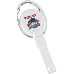 Replay Carabiner Retractable Badge Holder with Slip Clip - Opaque - Full Color