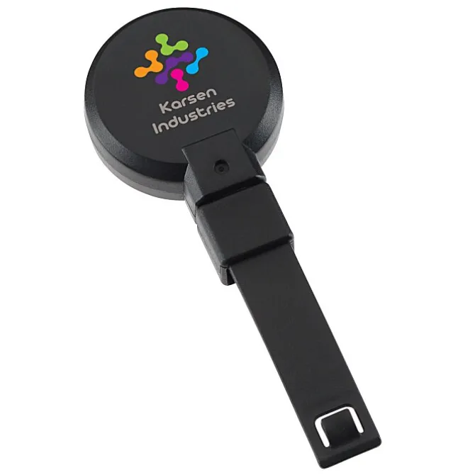 Replay Retractable Badge Holder with Bulldog Clip - Opaque - Full Color