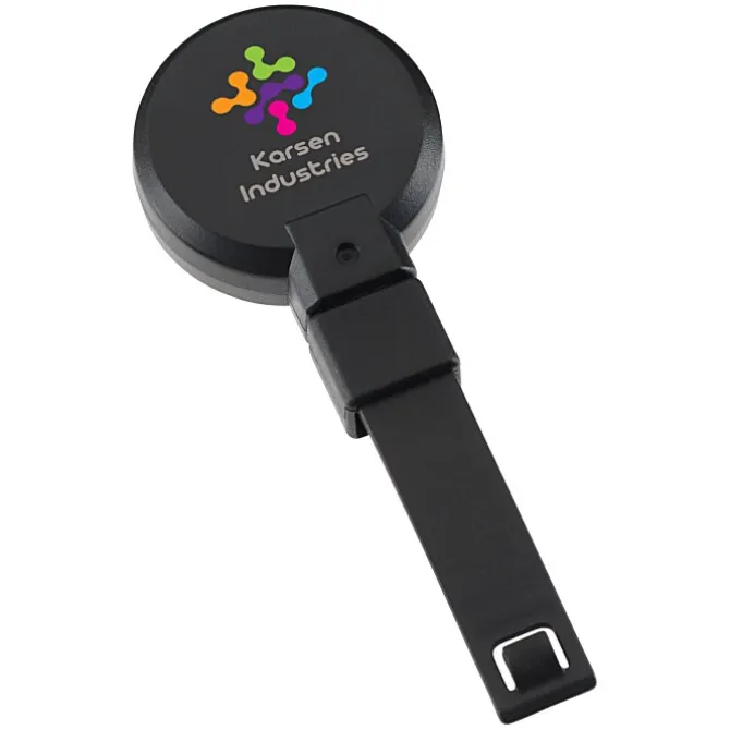 Replay Retractable Badge Holder with Bulldog Clip - Opaque - Full Color