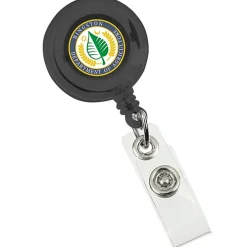 Retractable Badge Holder - Alligator Clip - Translucent
