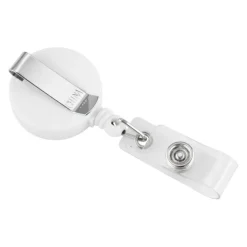 Retractable Badge Holder - Round - Opaque