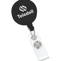 Retractable Badge Holder - Round - Opaque