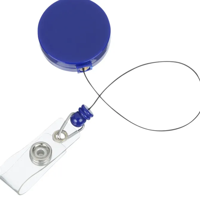 Retractable Badge Holder - Round - Opaque
