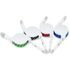 Retractable Fabric Duo Charging Cable