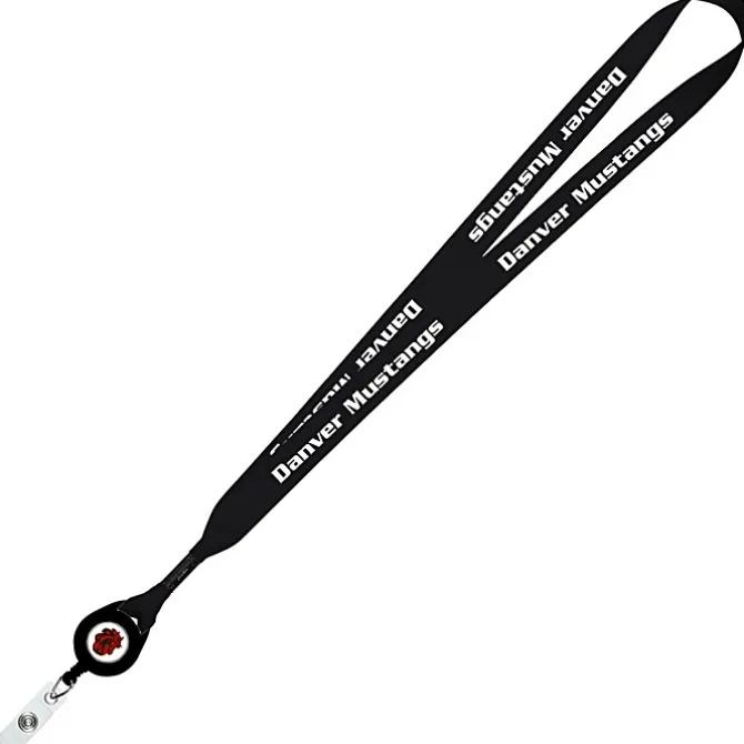 Retractable Polyester Lanyard - 3/4 inch - 32 inches