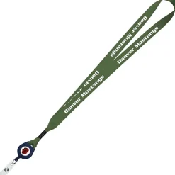 Retractable Polyester Lanyard - 3/4 inch - 32 inches