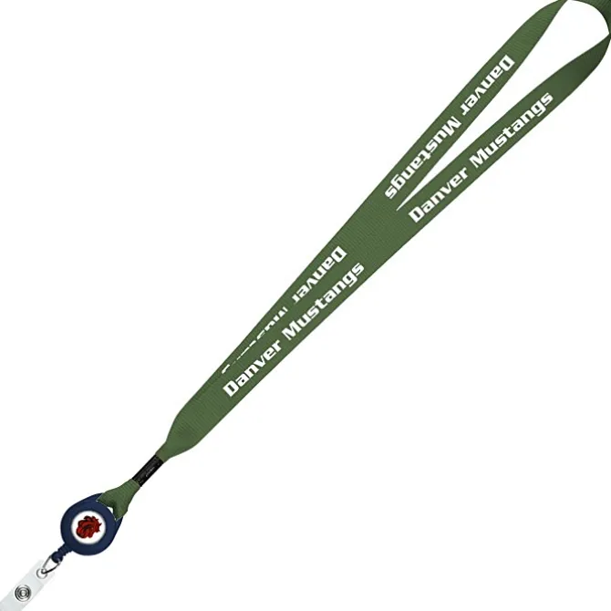 Retractable Polyester Lanyard - 3/4 inch - 32 inches