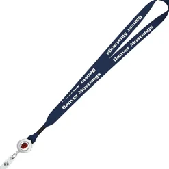 Retractable Polyester Lanyard - 3/4 inch - 32 inches