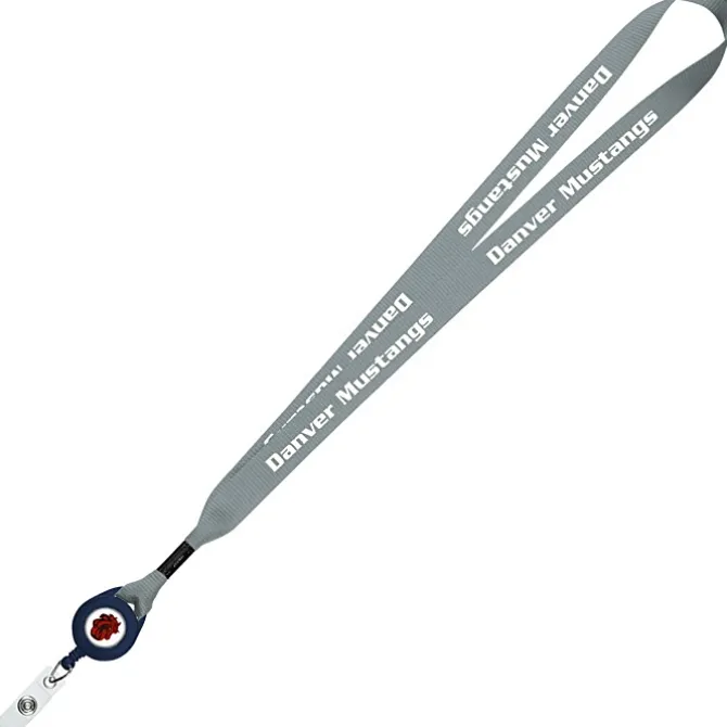 Retractable Polyester Lanyard - 3/4 inch - 32 inches