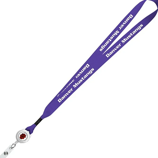 Retractable Polyester Lanyard - 3/4 inch - 32 inches