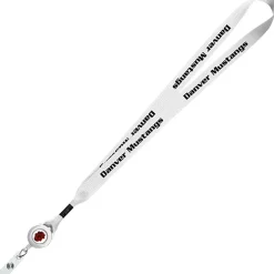 Retractable Polyester Lanyard - 3/4 inch - 32 inches