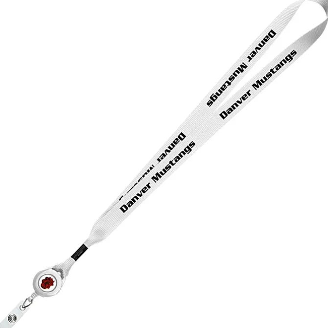 Retractable Polyester Lanyard - 3/4 inch - 32 inches