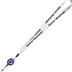 Retractable Polyester Lanyard - 3/4 inch - 32 inches