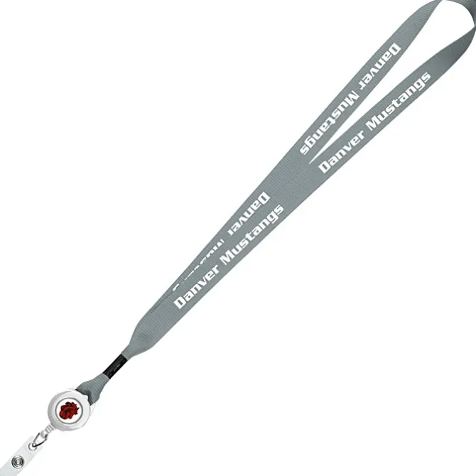 Retractable Polyester Lanyard - 3/4 inch - 32 inches