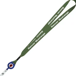 Retractable Polyester Lanyard - 3/4 inch - 32 inches