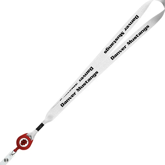 Retractable Polyester Lanyard - 3/4 inch - 32 inches