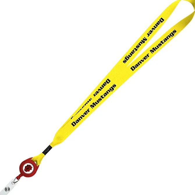 Retractable Polyester Lanyard - 3/4 inch - 32 inches