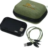 Ridge Line Built-in Cable Power Bank with 3-in-1 Cable