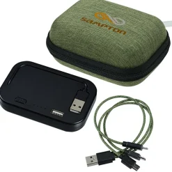 Ridge Line Built-in Cable Power Bank with 3-in-1 Cable