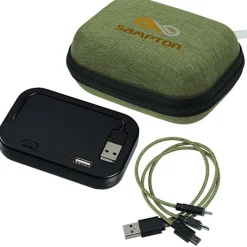 Ridge Line Built-in Cable Power Bank with 3-in-1 Cable