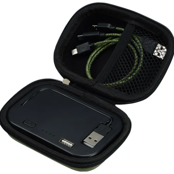 Ridge Line Built-in Cable Power Bank with 3-in-1 Cable