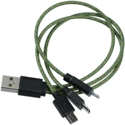 Ridge Line Built-in Cable Power Bank with 3-in-1 Cable