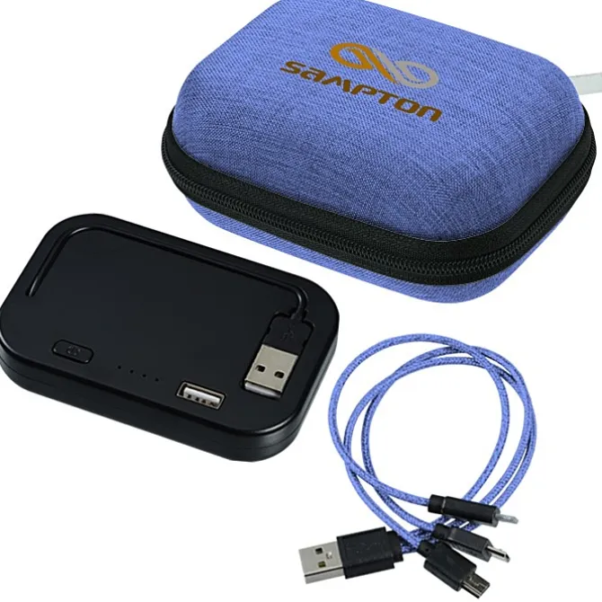 Ridge Line Built-in Cable Power Bank with 3-in-1 Cable