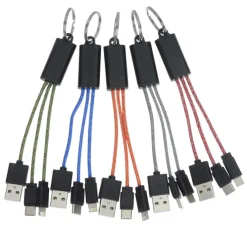 Ridge Line Charging Cable Keychain