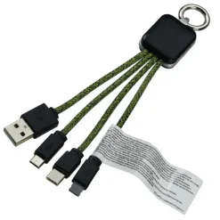 Ridge Line Light-Up Logo Charging Cable