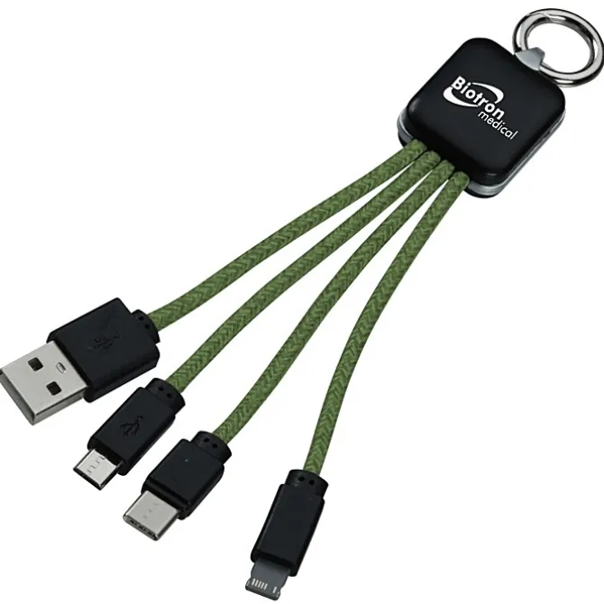 Ridge Line Light-Up Logo Charging Cable