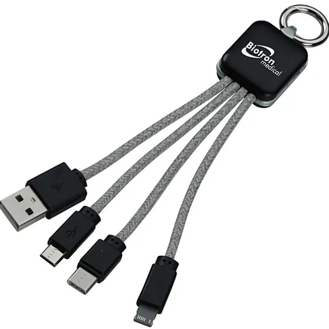 Ridge Line Light-Up Logo Charging Cable