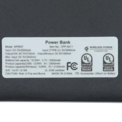 Ridge Line Qi Wireless Power Bank - 5000 mAh