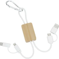 Riffs Bamboo Duo Charging Cable