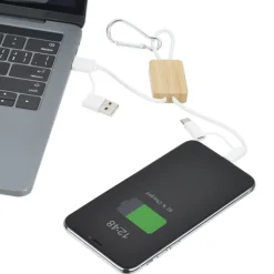 Riffs Bamboo Duo Charging Cable