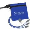 Ripstop Pouch with 3-in-1 Charging Cable