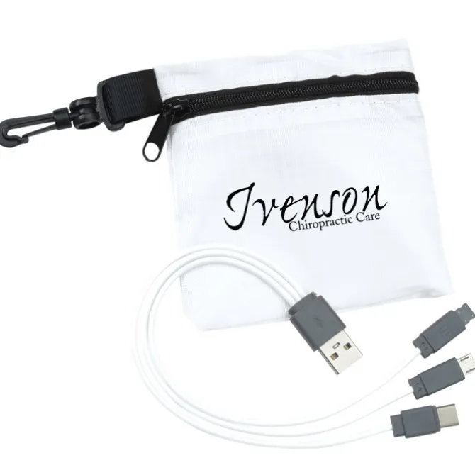 Ripstop Pouch with 3-in-1 Charging Cable