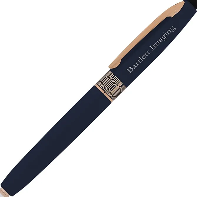 Rosa Soft Touch Stylus Metal Pen with Flashlight